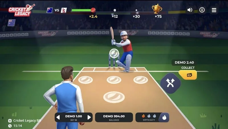 Schermata di gioco Cricket Legacy BB